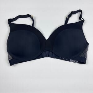 Lively Bra Womens 36D All Day Wireless Black Lingerie Comfort Capsule Basic